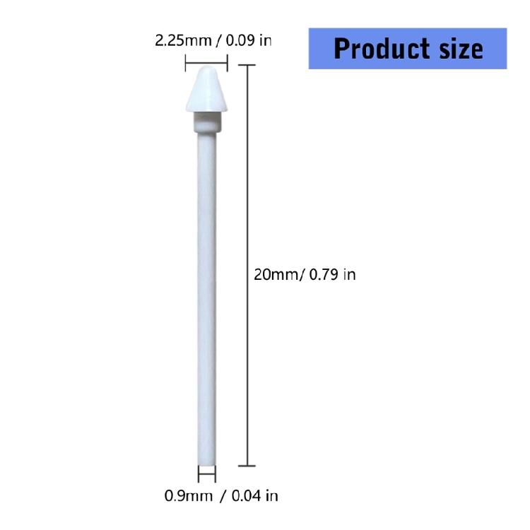 Förpackning med 5 pennpåfyllningar med klämma för säker fastsättning för Tab S11/S11Ultra Stylus-pennor