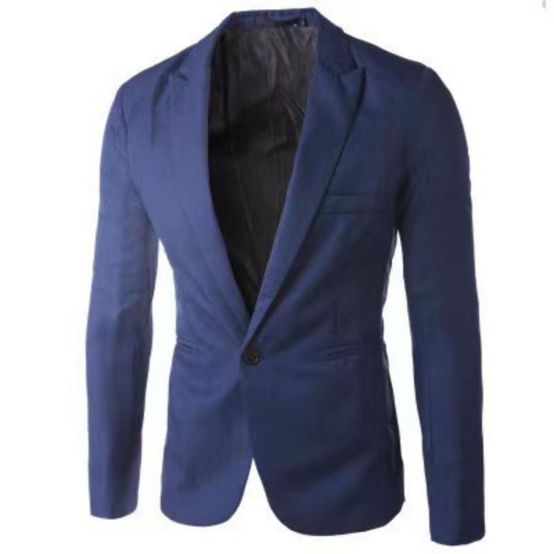Móda Pánský Ležérní Jednořadý Malý Oblek Korejská Edice Mládež Slim-fit Jednobarevný Nežehlivý Sako