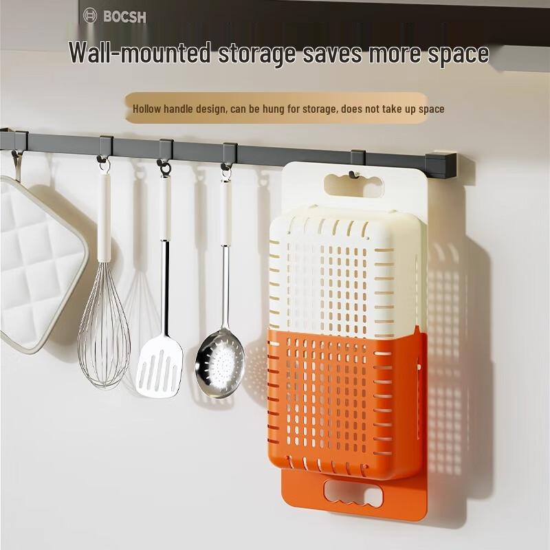 Retractable Over-Sink Dish Drying Rack with Knife Holder