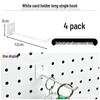 Pegboard Wall Organizer with Hooks - No-Drill Storage Rack for Entryway or Study Room.