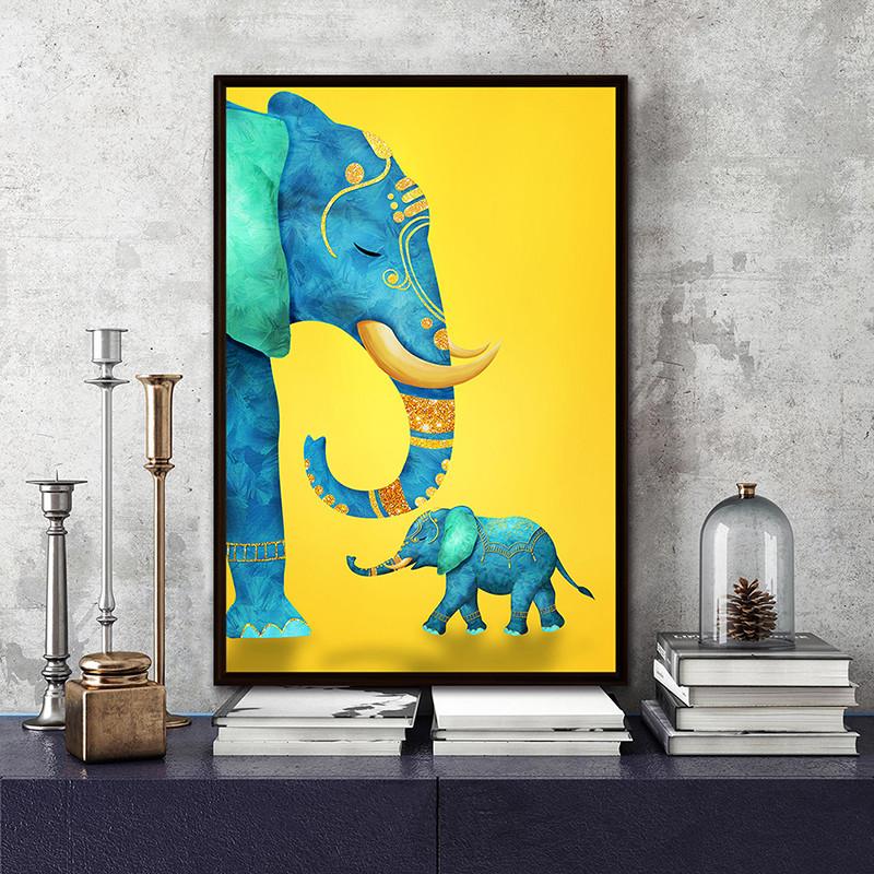 Animals Art Abstract Giraffe,Elephant,Zebra,Cat Poster Decor Poster Canvas Painting Wall Pictures Home Decor
