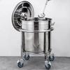 Tall Stainless Steel Soup Pot with Wheels, 55cm