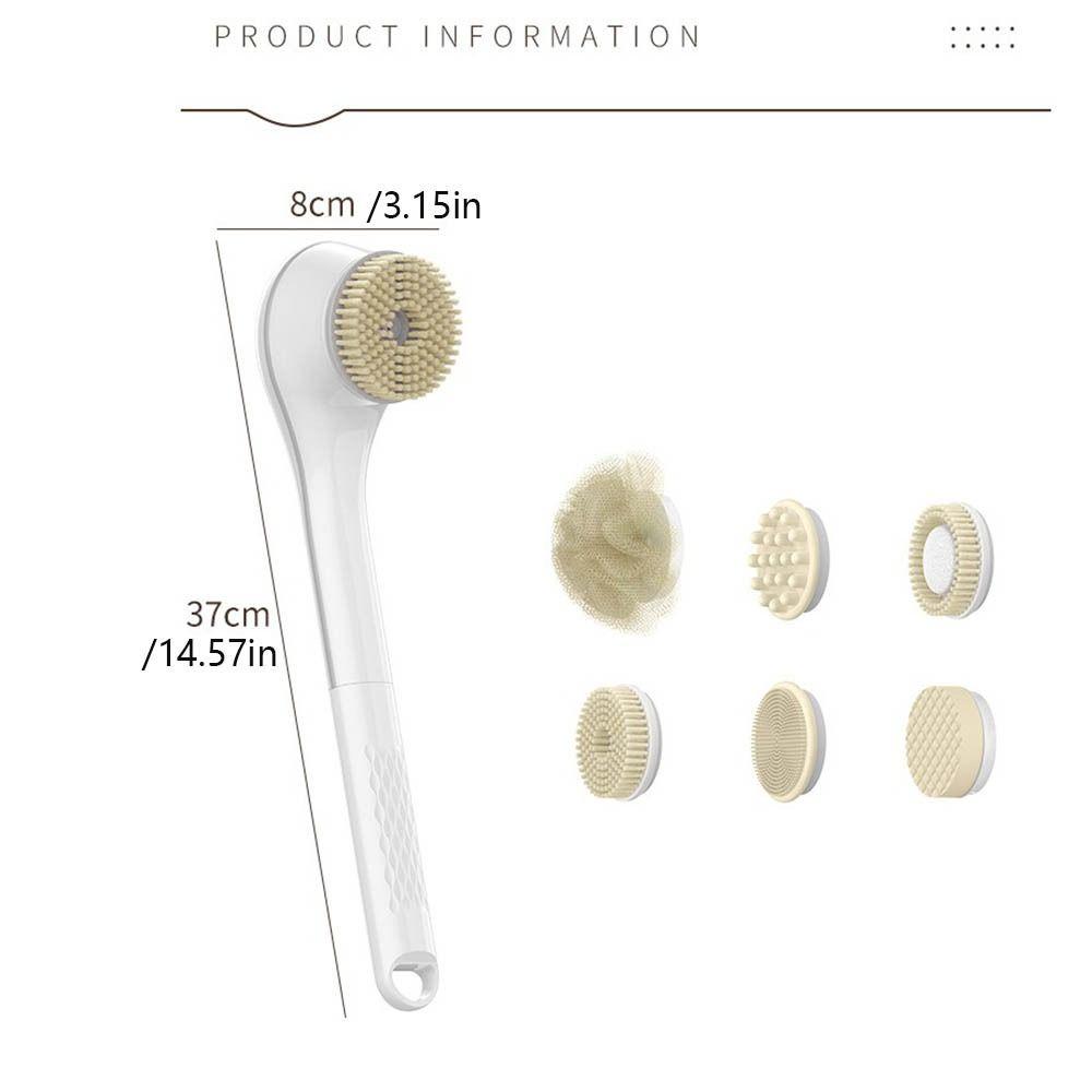 Rechargeable Back Scrub Waterproof Electric Shower Brush Electric Bath Brush  Skin Cleanser