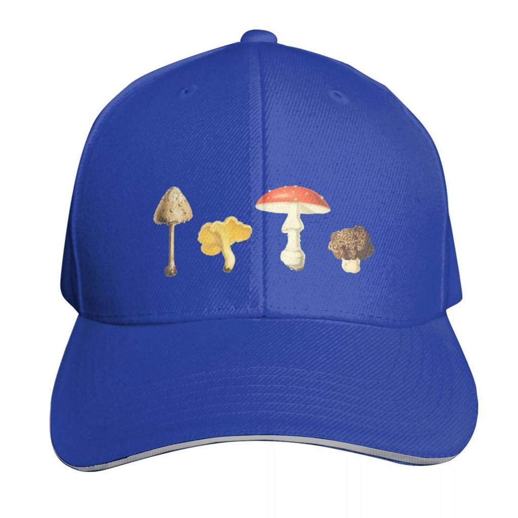 Autumn Mushrooms Vintage Mushroom Illustrations Baseball Cap Golf Cap Unisex Hat Ball Cap Birthday Golf Women Unisexs