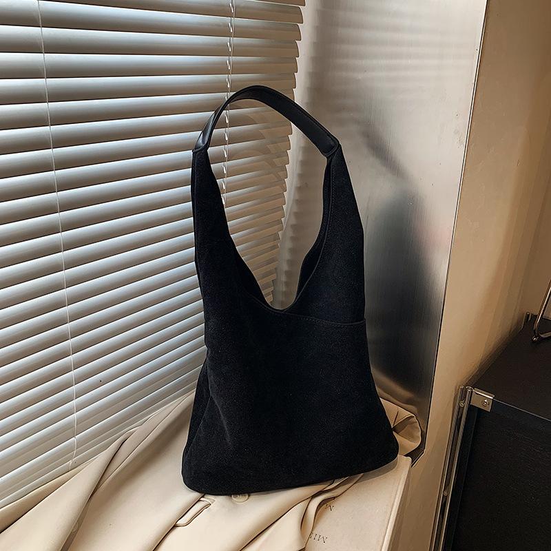 Autumn And Winter Retro Premium Tote Bag Women'S Simple Casual Fashion Large-Capacity Commuter Shoulder Bag