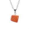 Natural Crystal Natural Stone Tiger Stone Irregular Shape Small Pendant Necklace N627