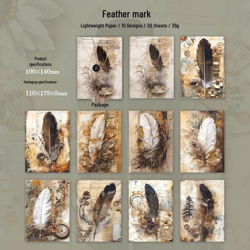 Beautiful Day Feather Floral Journal with 3D Realistic Background