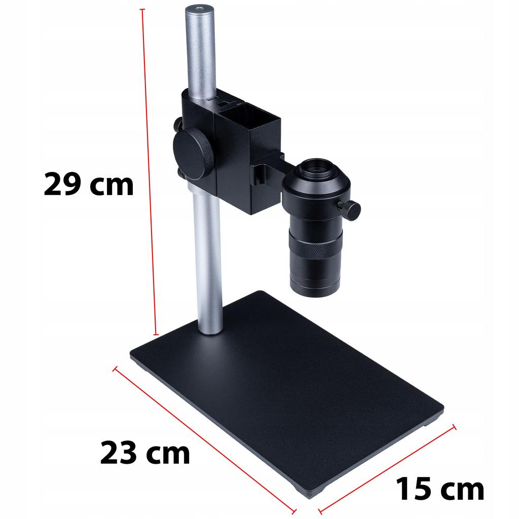 Rosfix Planets Pro Set 100X – Mikroskop Cyfrowy z Kamerą FullHD HDMI VGA + LED 56x | Zakres Roboczy 40–400 mm | Zestaw Plug&Play