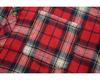Korean Retro Plaid Plus Size Lapel Short Sleeve Shirt