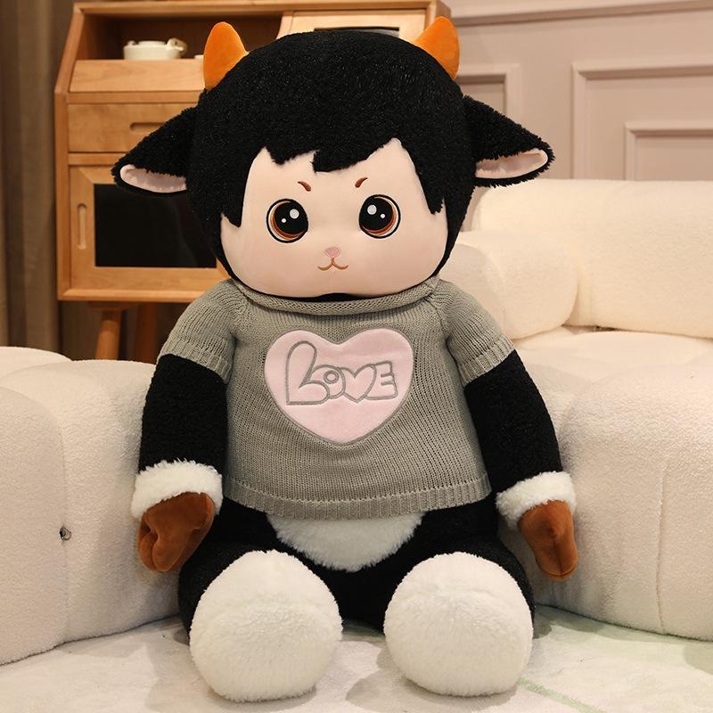 

Large Clothed Lamb Doll Plush Toy Lamb Doll Children s Soothing Ragdoll Girl Birthday Gift 60cm