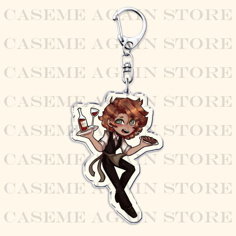

Dead Plate Game Keychains for Accessories Bag Vincent Charbonneau Rody Lamoree Keyrings Jewelry Fans Friends Gaming Gamer Gifts