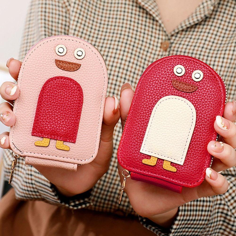 

11 слотов для карт ID Держатель кредитной карты Кошелек из искусственной кожи Модный держатель для карт с пингвинами на каждый день