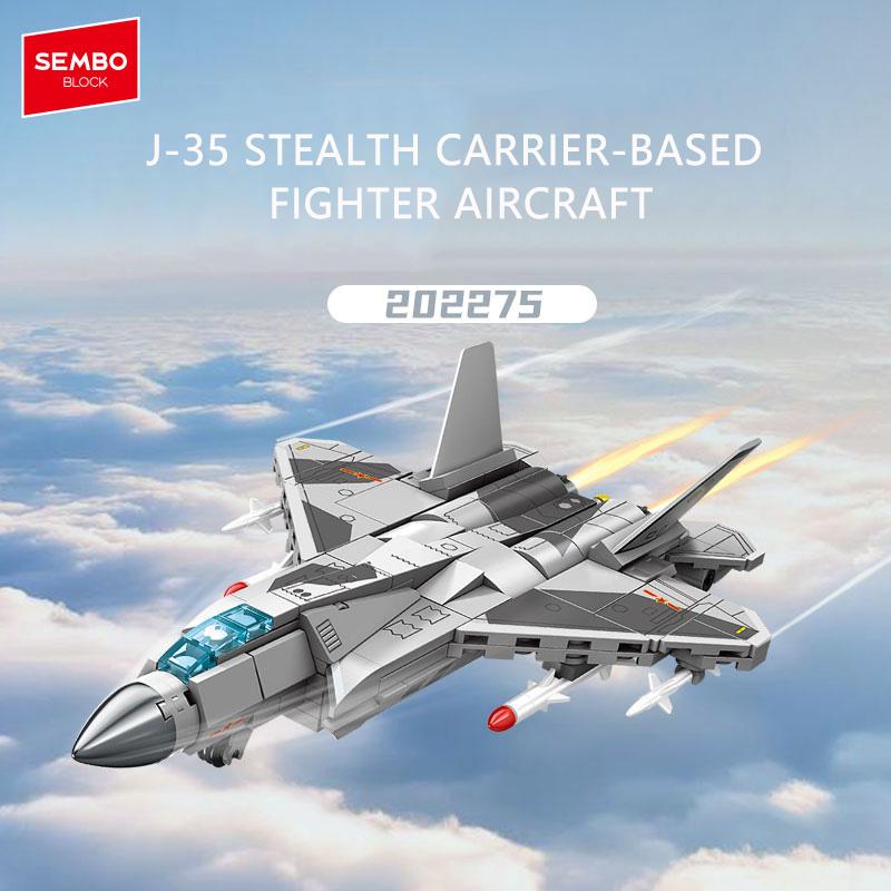 SEMBO BLOCK Military Aircrafts Assemblage Building Blocks Attack Fighter Model Bricks DIY kit Toys Kids for Boys Holiday Gifts