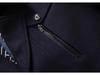 Men's Wool Trench Coat with Scarf Collar, Mid-Length