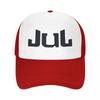 Custom Punk Unisex Jul Logo Trucker Hat Adult French Rapper Music Adjustable Baseball Cap for Unisex Women Sports Trucker Cap
