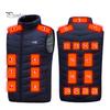 Battery Powered Heated Vest Men 23 Heating Zones 4 Heat Levels Thermal Portable Power Bank Jacket with Overheat Protection Machine Washable