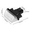 2 Pcs 12V 18LED Car License Plate Light 12V 6500K Lamp For Peugeot 206 207 307 308 406 407 For Citroen C3 C4 C5 C6