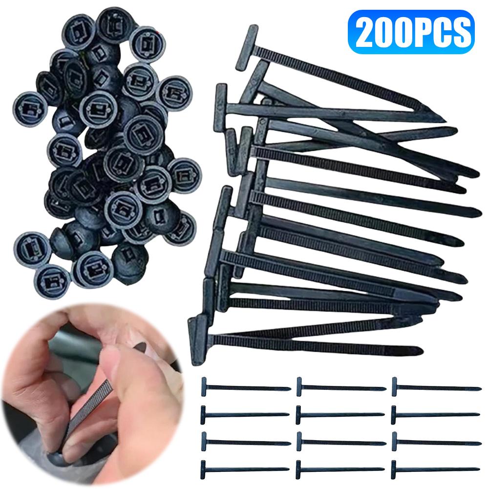 10-200 KS Samozamykací plastové nylonové stahovací pásky Univerzální stahovací pásky na přístrojovou desku auta Multifunkční přezka na stahovací pásky Autopříslušenství