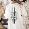 Vintage Fireheart Book Club 2 Sided Comfort TShirt Throne of Glass Print Short Sleeve Daily Unisex Tee Trendy Casual Streetwear