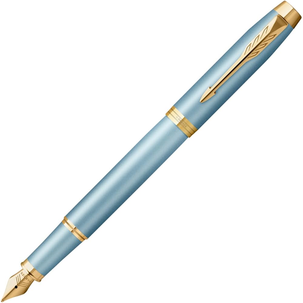 PARKER Parker Fountain Pen IM Writing Rituals Turquoise Green GT Fine Print Gift Box Gift Luxury ...