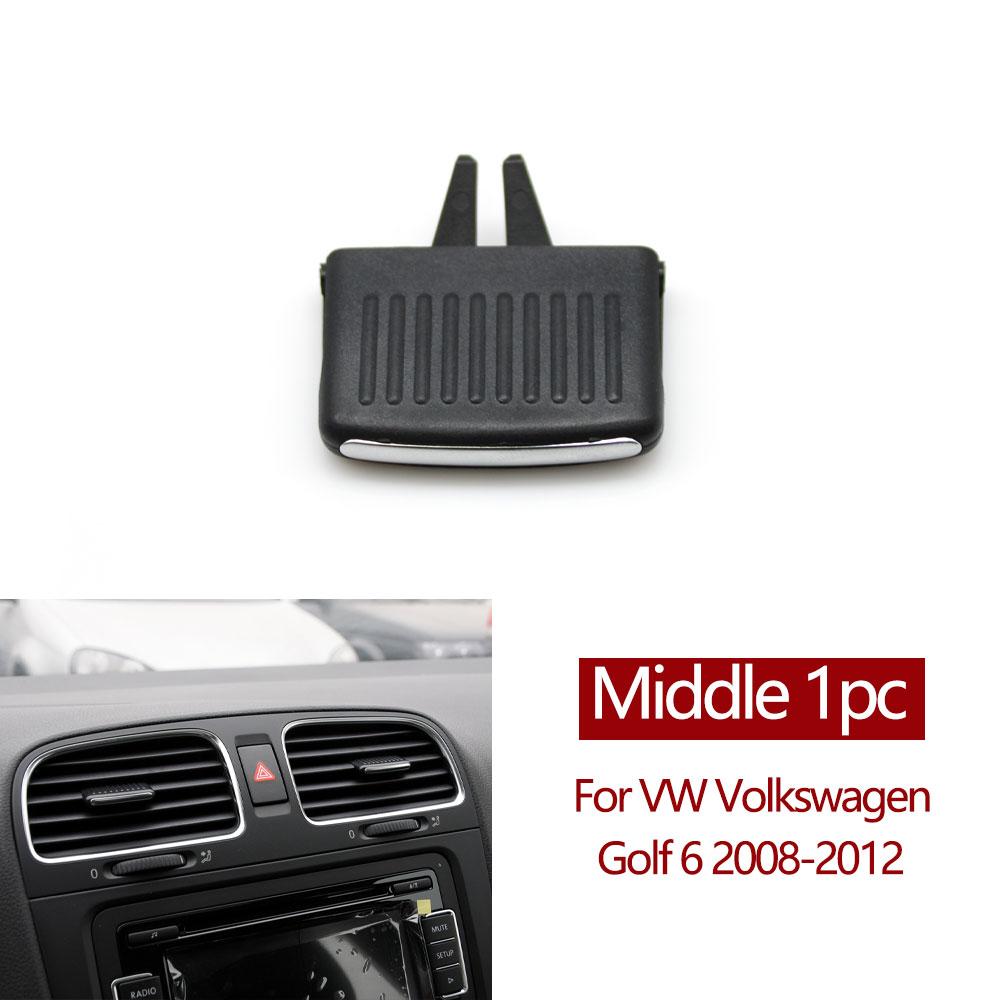 Golf 6 Front Dashboard Air Conditioner Outlet AC Vent Grille Slider Tab Clip Repair Kit For VW Volkswagen 2008-2012 5K0819703