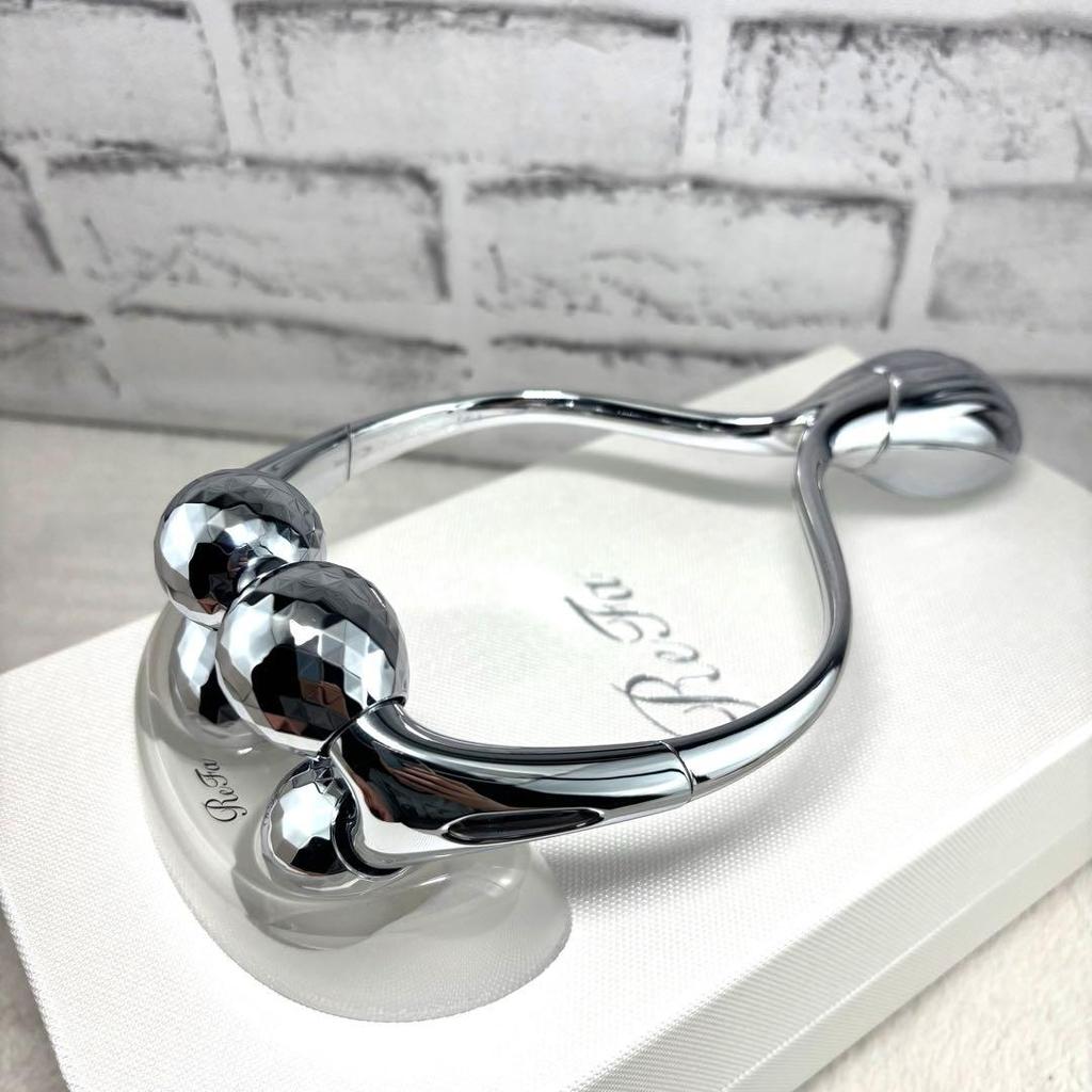 MTG ReFa DOUBLE RAY Facial Roller, 3D Symmetric Face & Cheek Lift, Microcurrent Beauty Device, Authentic Made In Japan,Waterproof Luxury Skincare Gift