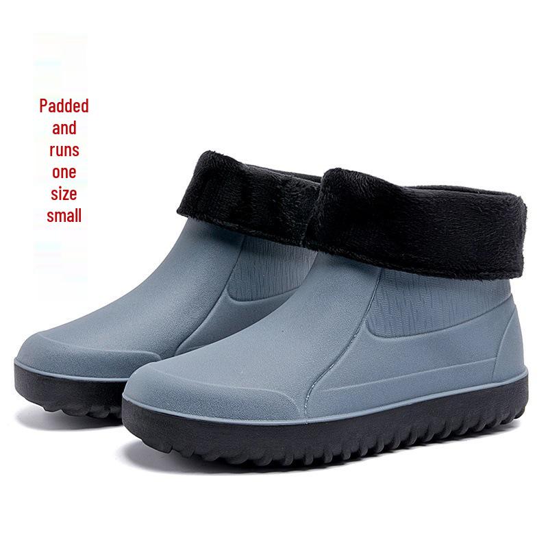 2025 Men's Waterproof Non-Slip Rubber Boots for Outdoors, Fishing, Kitchen, Work, and Construction