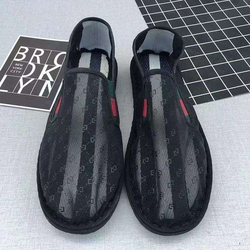 Old North Handmade Cloth Shoes Social People Hollow Mesh Shoes Air Conditioning Shoes Lazy Pervert Embroidery Face Mesh Sandals