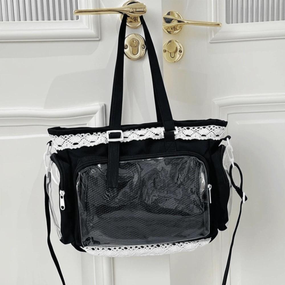 DIY Lace Itabag Large Capacity Tote Bag Y2k Anime Shoulder Bag  Parties
