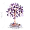 European Hand Woven Colorful Crystal Broken Stones Wealth Tree Ornaments Living Room Decorations Desktop Crystals