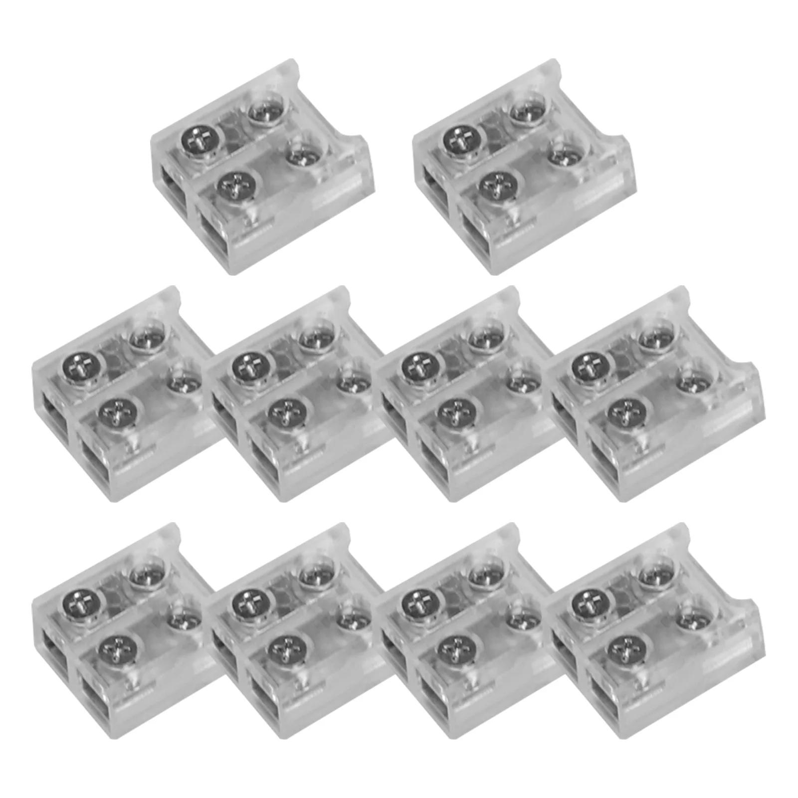 

LED Strip Connector Terminal Pack Includes Ten Units for Quick Installations on Both 8MM and 10MM Lighting Solutions