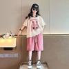 Fete sport din două piese vară modele stil străin fete fete mari vară cu mânecă scurtă costum casual pentru copii tricou costum
