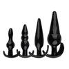 lollipops 4Pcs T-Bar Base Butt Anal Plug Massager Couple Flirting Masturbation Sex Toy