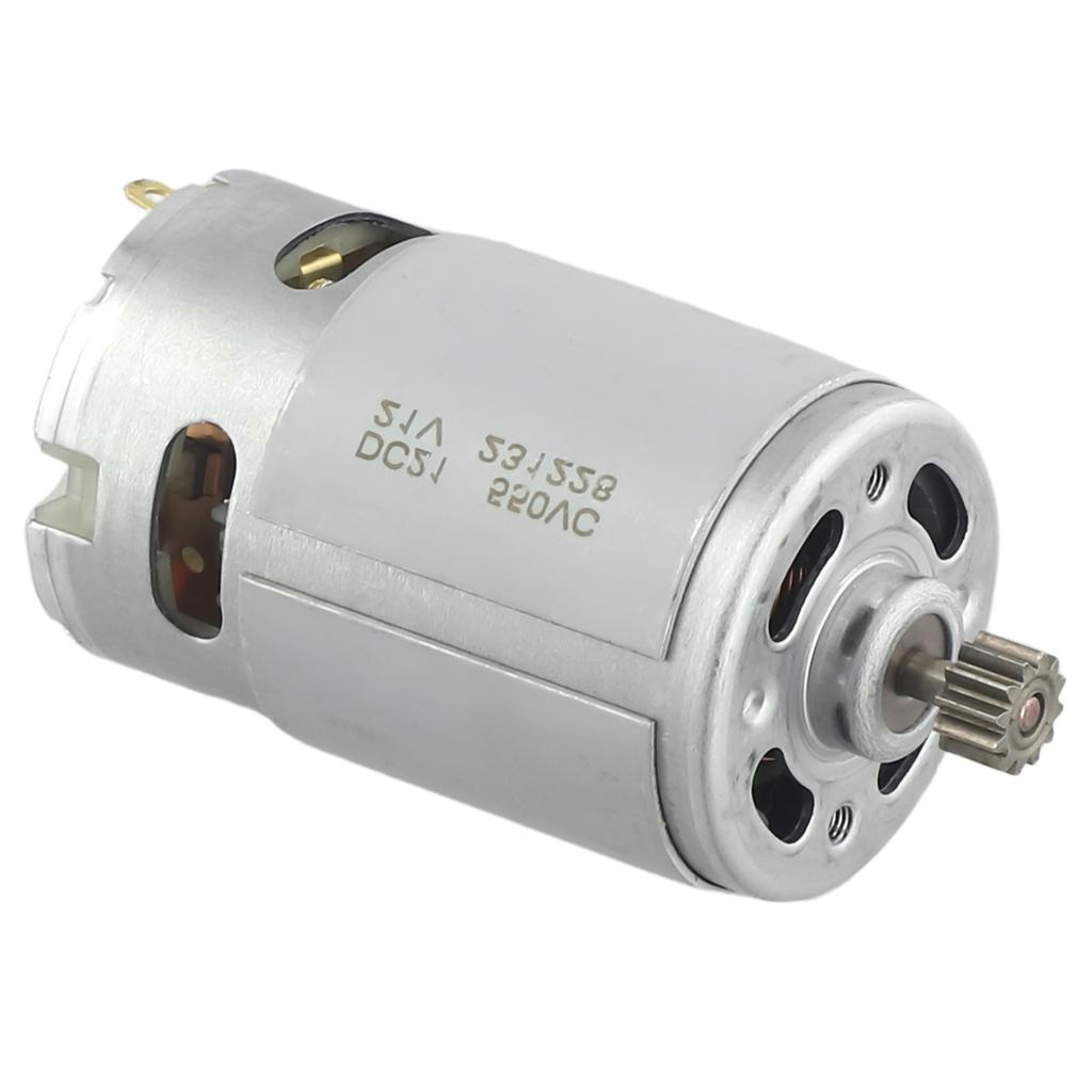 RS550 21V DC Motor With Two-Speed 12 Teeth And High Torque Gear Box For Dril High Torque DC Motor Electric Drill Machine Tools