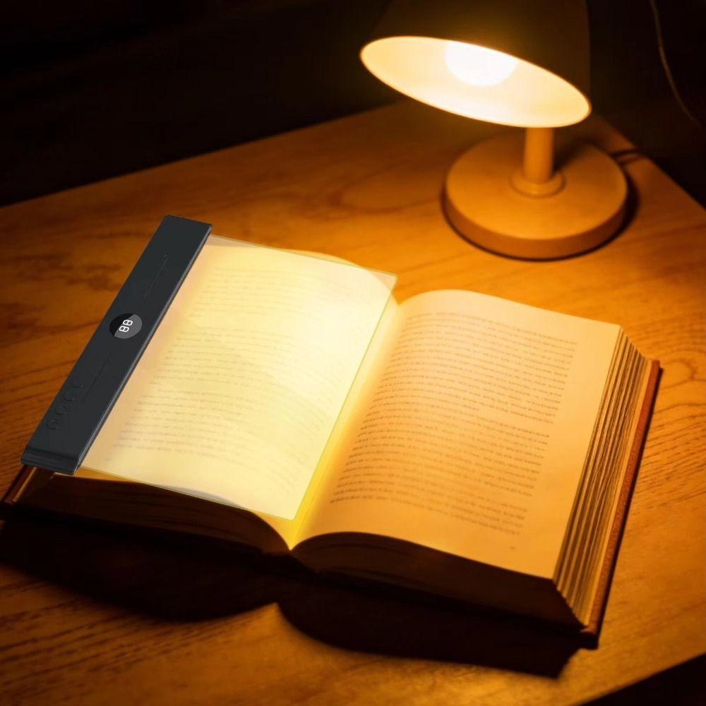 Flat Panel LED Book Light Rechargeable Clear Night Light Portable Flat Reading Light Night Reading