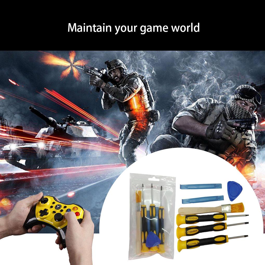 1 Zestaw T6 T8 Zestaw Narzędzi Otwierających do Naprawy Konsoli do Gier Śrubokręt Szczotka Zestaw Narzędzi do Demontażu dla 360 NOWY