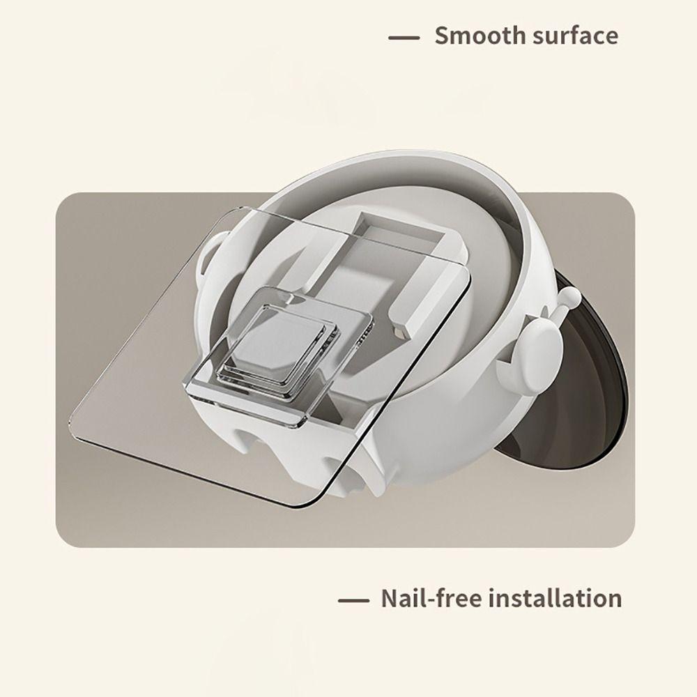 Wall Mounted Electric Toothbrush Holder Punch-free Bath Organizer Toothbrush Storage Rack