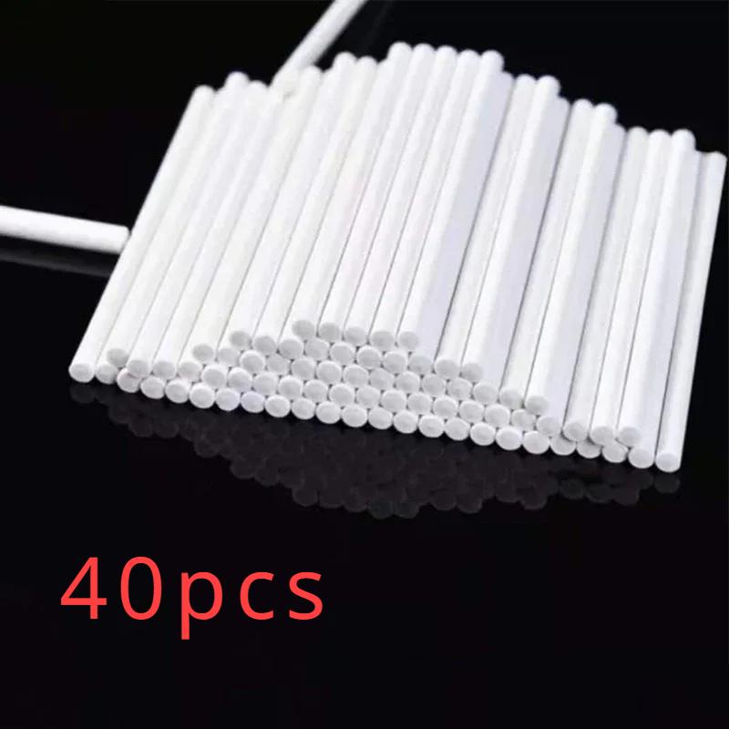20/80/100 Stücke Kunststoff Lutscherstäbchen Sicher Weiß Kuchen Sucker Sticks Für Schokolade Zucker Süßigkeiten Lollypop DIY Form backformen Werkzeug