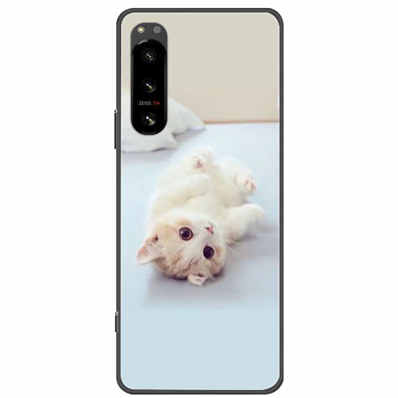 For Sony Xperia 5 III Case Soft TPU Cute Cats Silicone Protective Cover for Sony Xperia 5 II Phone Cases Xperia5 Cartoon Fundas