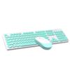 T-WOLF TF770 2.4G Wireless Keyboard Mouse Combo  Punk Round Keycap Comfortable   Typing Wide Compatibility Pink