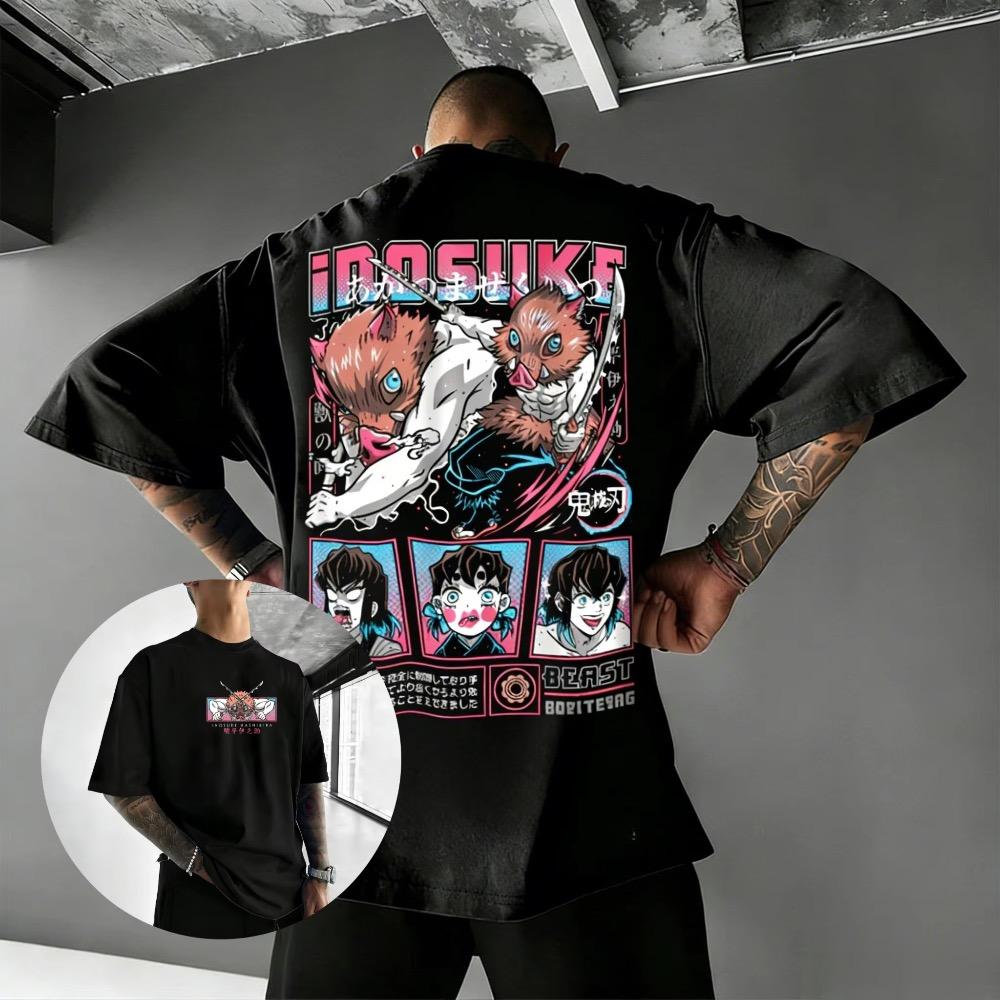 Devil Killer Anime Printed Men's and Women's T-shirt Casual Parent Child Top