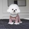 Soft Four-Legged Dog Pajamas Long Sleeves Dog Home Clothing Striped Dog Base Shirt  Indoor Outfit