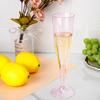 WDF 36 Pack Pink Glitter Plastic Champagne Flutes - 7OZ Disposable Pink Glasses Glitter Champagne Flutes Plastic for Party & Wedding