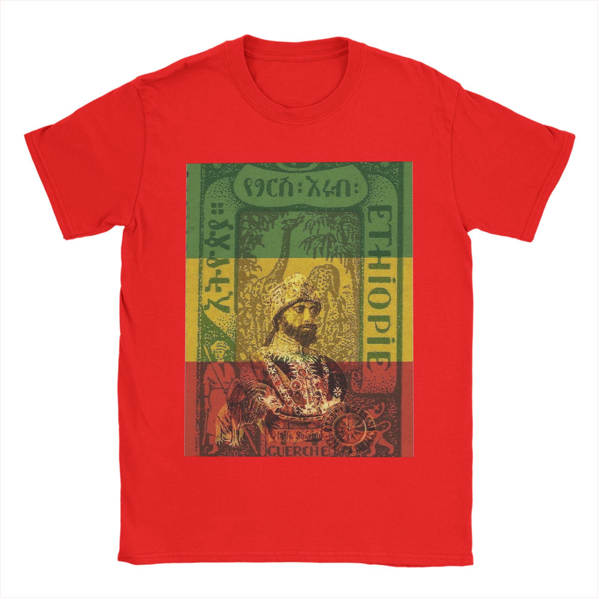 

Unisex TShirt Haile Selassie Emperor of Ethiopia Vintage Pure Cotton Tee Shirt Short Sleeve T Shirts O Neck Clothes Gift Idea S