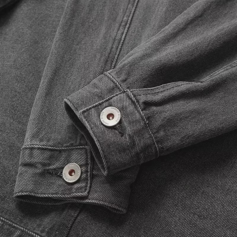 Men's Trendy Loose-Fit Denim Workwear Jacket - Spring/Autumn Collection