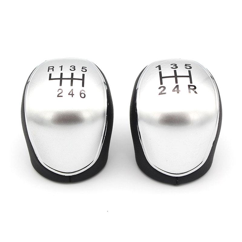 5/6 Car Leather Gear Shift Knob for Ford S-Max C-Max Kuga Galaxy Mondeo 4 Mk4 Transit Tourneo Connect Focus Auto Accessories
