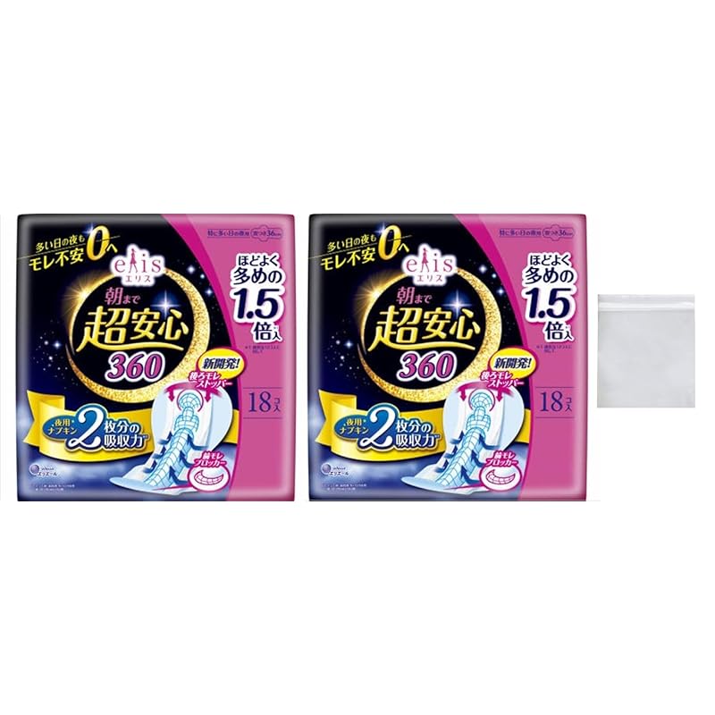 

Ellis Super safe until morning 360 with wings 36cm (Especially on nights when there are many) 36 pieces (18 pieces x 2 packs) [Bulk purchase] Mobile