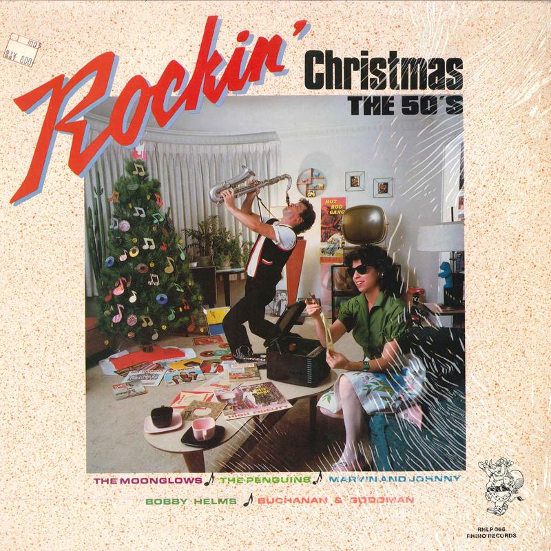 LP Record VARIOUS - Rockin' Christmas The 50's RNLP066 RHINO 1984 US Rock Used