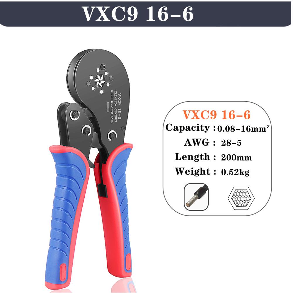 WOZOBUY Hexagonal Ferrule Crimping Tool (0.08-16mm²/AWG28-5) , Ferrule Crimper for Wire Ferrules,End Sleeves,Pin Cord Connectors