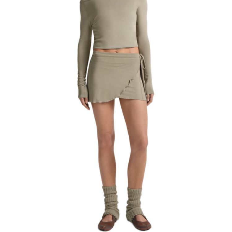 Nike × SKIMS Logo Short Knit Casual Skirt Women skirts IR5094-035